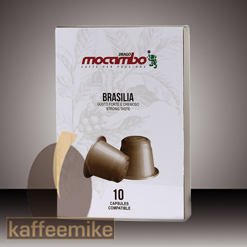 Mocambo Brasilia Nespresso Kompatibel 10 Kapseln Je 5g Mocambo Kapseln Nespresso Kapseln Pads Kaffeeshop Kaffemike Ihr Shop Fur Kaffee Und Espresso